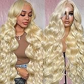 Alipeacock 613 13x6 Lace Front Wig Human Hair 200% Density Body Wave Blonde Lace Front Wigs Human Hair Pre Plucked Blonde Wig Human Hair 613 30inch