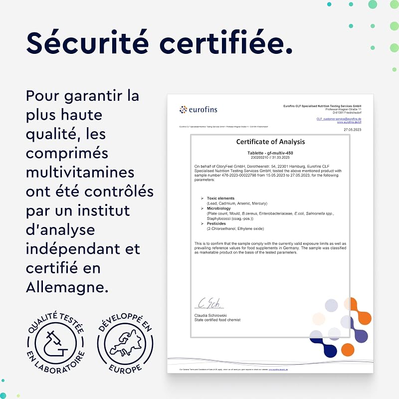 Multivitamines et Minéraux – Format Économique 450 Comprimés à Partager – Avec Zinc, Sélénium, Calcium, Biotine, Vitamines A, B1, B2, B3, B6, C et D3 – Immunité, Fatigue, Muscles, Os et Peau