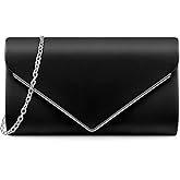 TINDTOP Clutch Purses for Women, PU Leather Formal Evening Bags Shoulder Party Handbags Wedding Cocktail Prom Clutches