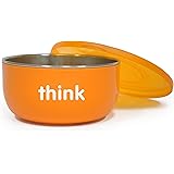 thinkbaby BPA Free Cereal Bowl, Orange (Discontinued by Manufacturer)