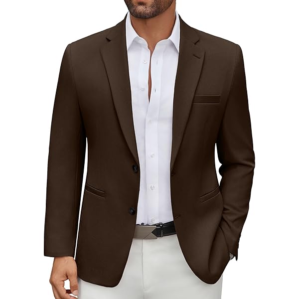 Heren Retro Blazer WINDEHAO Retro Herenblazer Met Opstaande Kraag Met Enkele Rij Knopen, Slim Fit Blazer Met Meerdere Zakken, Klassieke Suède Jas Met
