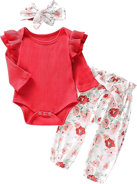 newborn girl long sleeve romper