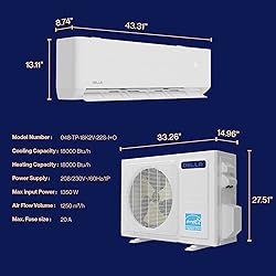 DELLA Optima Series 18,000 BTU Wifi Mini