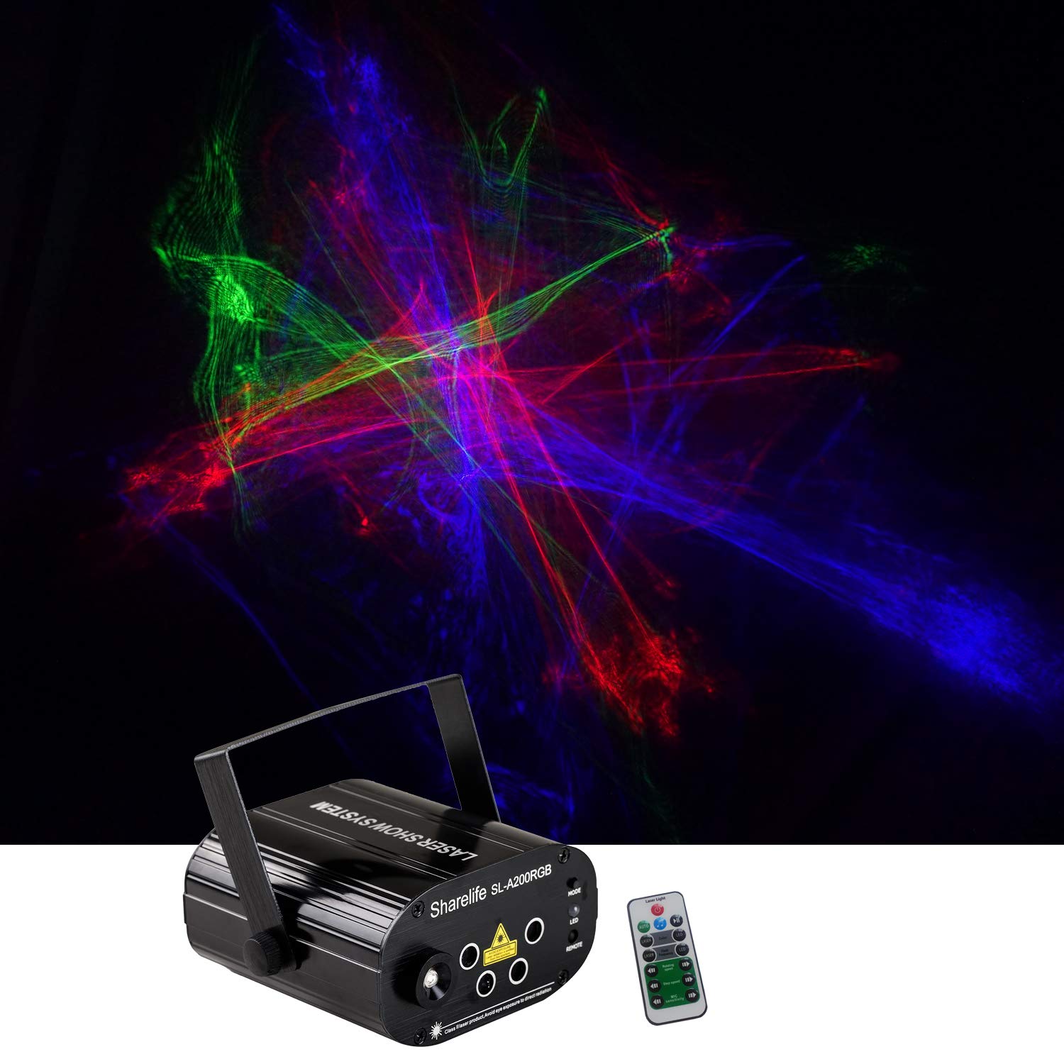 Sharelife Mini 4 Lens Rgrb Hypnotic Aurora Laser Effect Mixed Blue Led Background Projector Light Remote Music Auto For Dj Party Show Home Gig Stage Lighting Sl 00rgb Buy Online In Antigua And