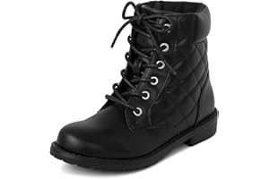 The Children's Place girls Girls Lace Up Combat Boots