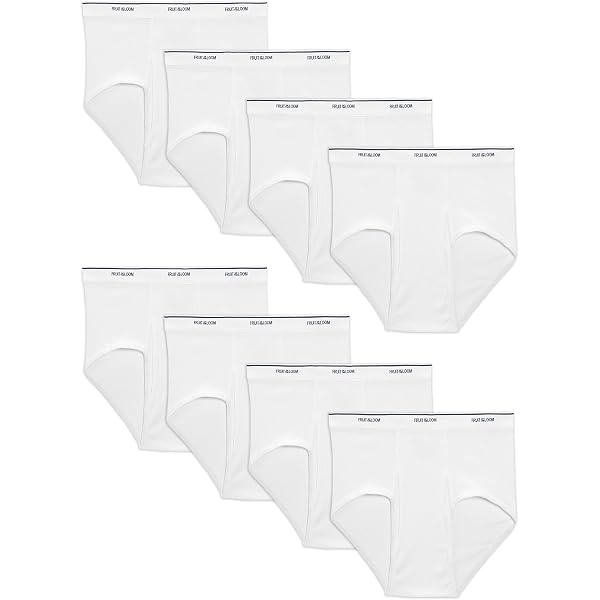Fruit Of The Loom Men's Premium Tag-Free Cotton Underwear | Regular & Big Man Sizes | Solid