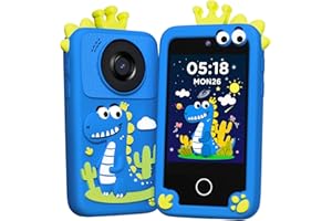 TICTIKY Kids Smart Phone Camera, Christmas Birthday Gifts for Toddler Boys Age 3-10, Kids Toys Dinosaur Cell Phone, Preschool