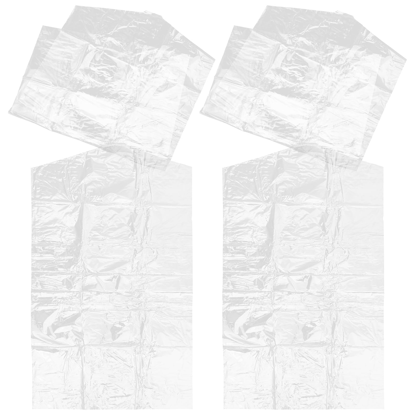 DOITOOL 50Pcs Plastic Garment Covers 39X24 Inch Waterproof Clothes Dry Cleaning Bags Suit Covers for Home Wardrobe Storage Protection