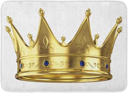 Amazon De Joneaj Haushalt Fussmatte Bad Teppich Outdoor Interior Fussmatte Blau Konig Gold Krone Rot Konigin Gold Konigliche Prinzessin Konigliche Badezimmer Dekoration Teppich Bad Matte 40x60cm