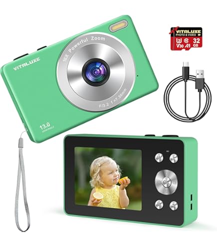 Amazon.com : Digital Camera, 4K FHD Vintage Camera for Kids
