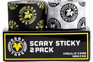 Goat Tape Scary Sticky Premium Athletic Tape | Weightlifting Tape | Thumb Tape for Hook Grip – Sticks with You Through The Toughest Fitness Workouts and Lifts