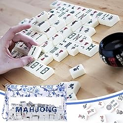 Sanwuta Empty Mahjong Tile Bag, Clear Mahjong Case