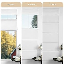 MoDanCeQ Blackout Light Filtering Cordless Top Down