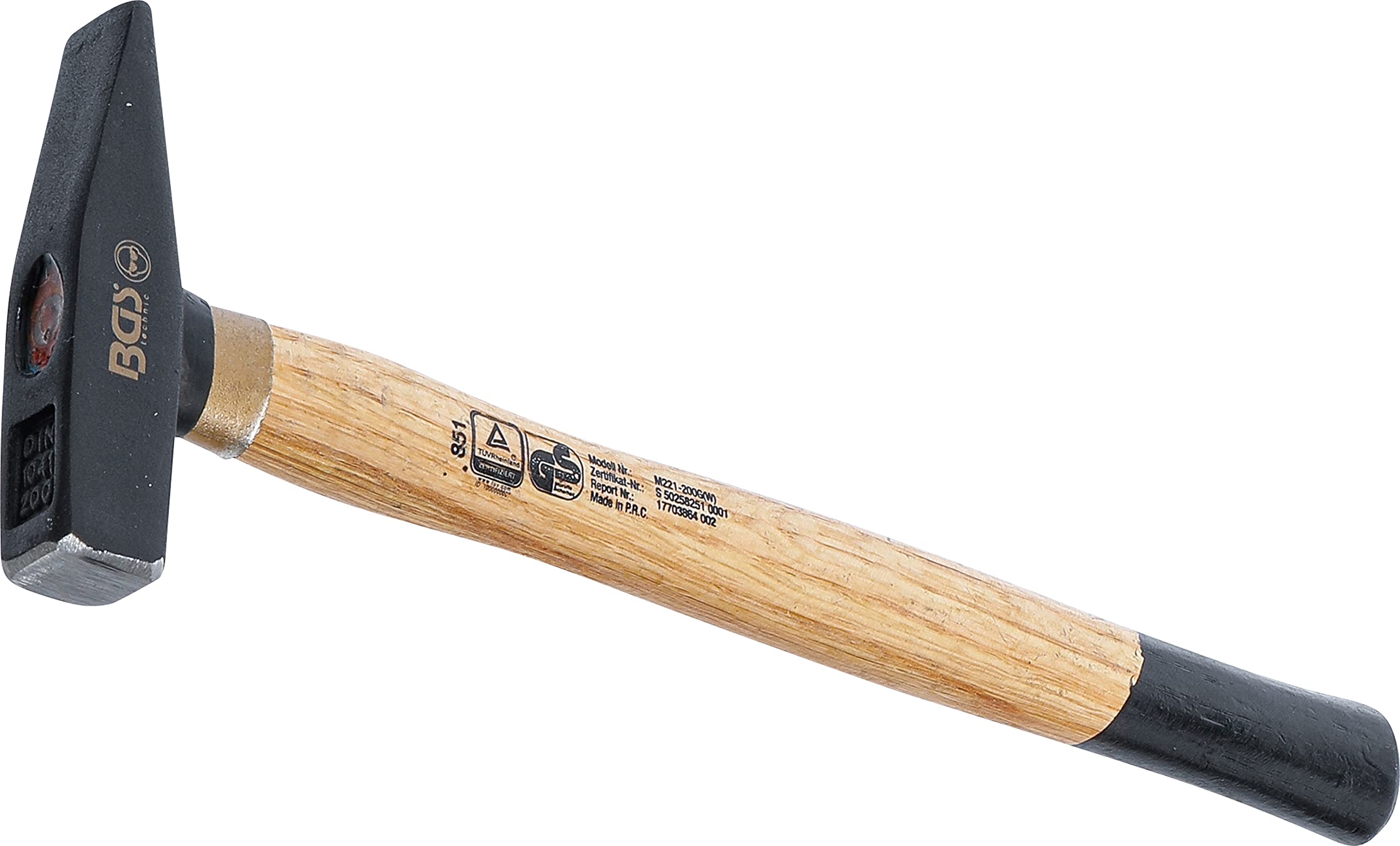 BGS 851 | Machinist's Hammer | Wooden Handle | DIN 1041 | 200 g