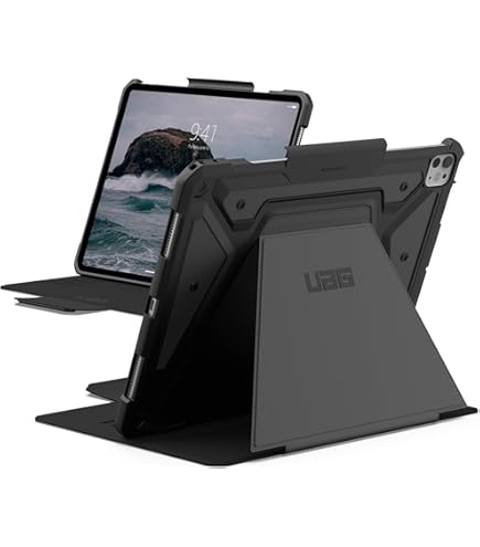 URBAN ARMOR GEAR UAG iPad Pro 12.9-inch (4th Gen, 2020) Case Metropolis [Black] Folio Slim Heavy-Duty Tough Multi-Viewing Angles Stand Military Drop Tested Protective Cover : Electronics