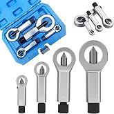 PLAYOCCAR 4PCS Nut Splitter Tool Heavy Duty for Removing Rusty Nuts | Removes Broken, Damaged or Rusty Nuts Without Damaging Bolt Threads, Separator Tool for Automotive &amp; Mechanical Use