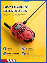 Inspireyes Kids Walkie Talkies 3 Pack Long Range 2 Way Radio 3-12 yrs view 2