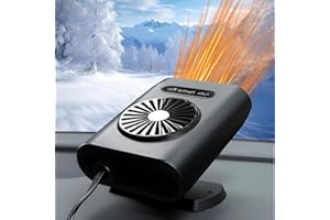 Car Heater,12V 200W Portable Fast Heating Defroster Defogger, 2-in-1 Portable Car Heater & Cooling Fan, Plugs into Cigarette 