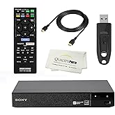 Sony BDP-BX370 Blu-ray Disc Player with Built-in Wi-Fi and HDMI Cable with Ultra USB Flash Drive 64GB