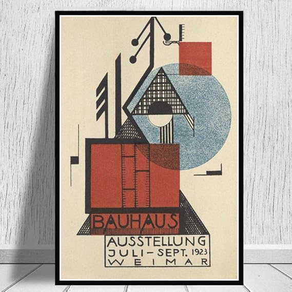 L'homme De La.chambre 301 Posters,Affiches Et Estampes, Affiche D'Exposition Bauhaus Ausstellung