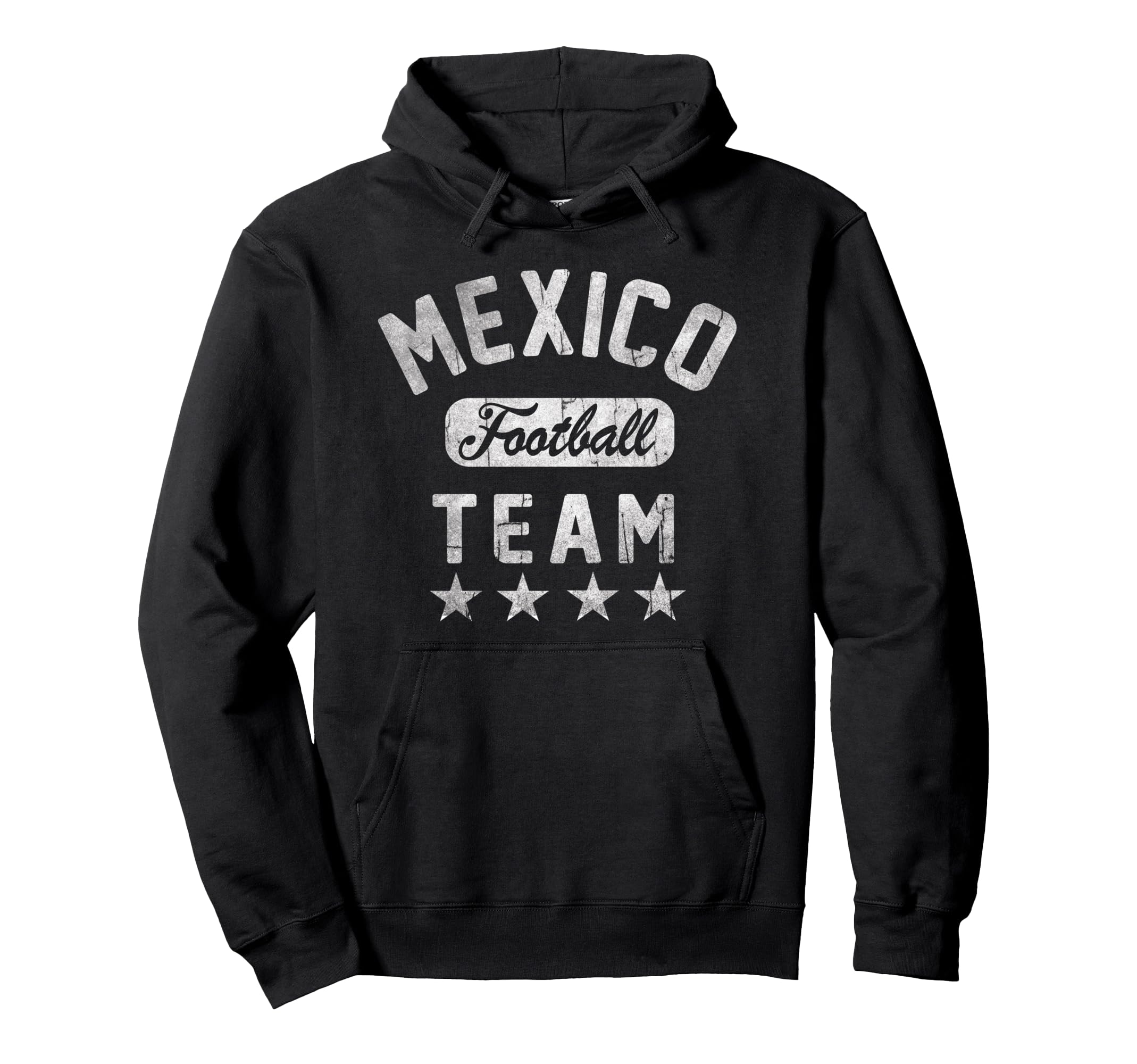 Mexico Football Team Faded Jersey Pullover Hoodie