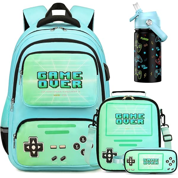 Back To School Backpacks ACESAK Boys Backpack 3PCS Cool Luminous