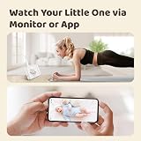 NETVUE Peekababy Smart Baby Monitor 5'' LCD Camera Night Vision 2-Way Talk view 2