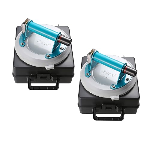 2 Pack 8" Glass Suction Cups To Lift Large Glass, (560lbs) Heavy Duty ...
