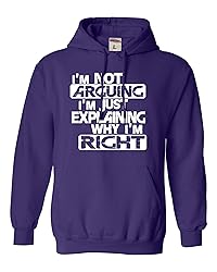 Go All Out X-Large Purple Mens I'm Not Arguing I'm