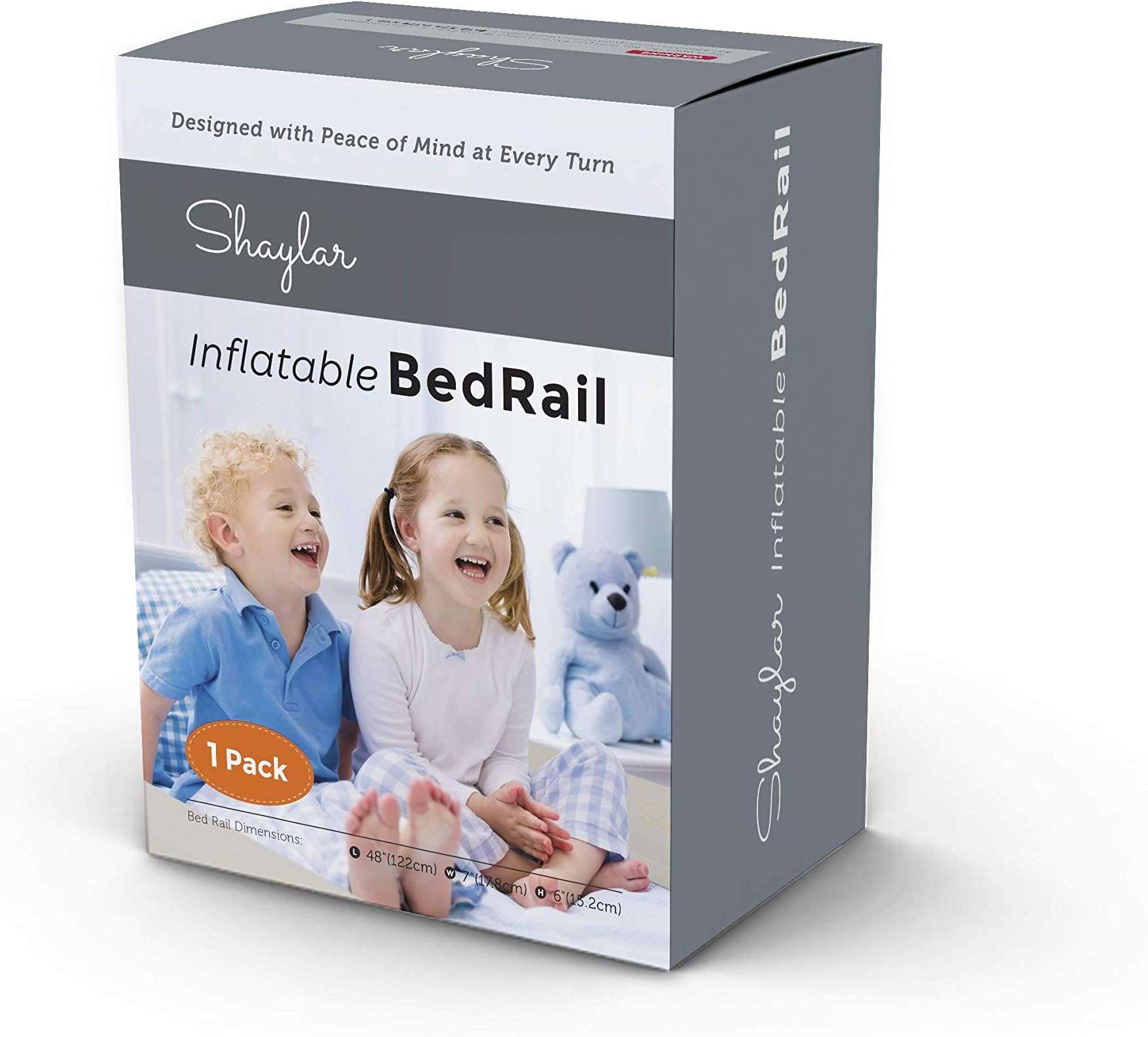 [1 Pack] The Highest Safety Rated Bed Rails for Toddlers with Non Slip Grip - Toddler Bed Rail That is Waterproof, Portable, Fit All Bed Sizes (Perfect for Home or Travel)