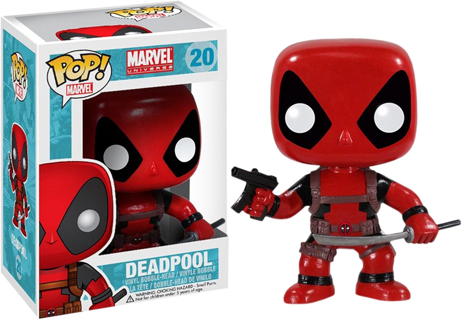 20 Superheld Bobble Head Vinyl in Geschenk Box Deadpool Marvel Mini