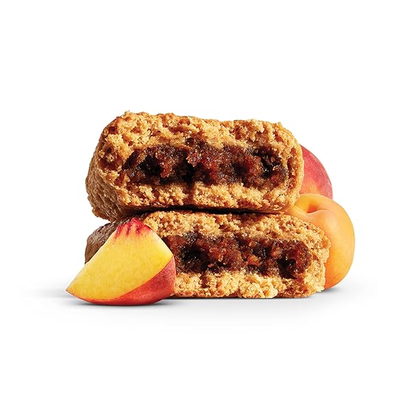 NATURE’S BAKERY WHOLE WHEAT FIG BARS, PEACH APRICOT, VEGAN SNACKS, NON-GMO (6 COUNT OF 2 OUNCE BARS), 12 OUNCE