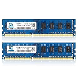 Motoeagle 16GB (2X8GB) PC3L-12800U DDR3L-1600 UDIMM
