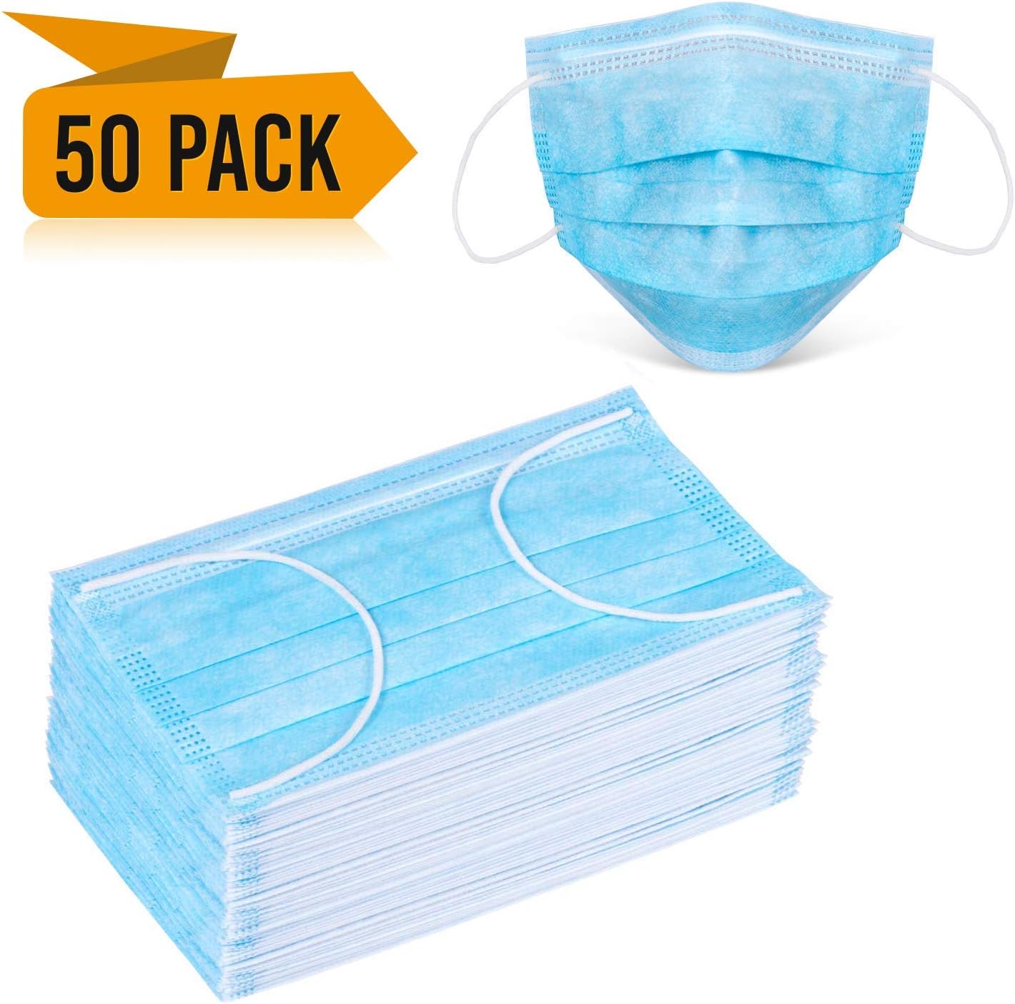 Face Masks Medical, Medical Surgical Mouth Breathing Dust Mask for Dust Protection Germ Protection Facemask Dust Masks Disposable Flu Mask