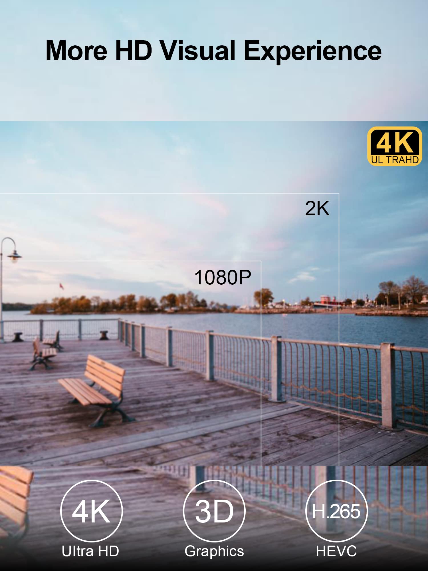 GREVA Android TV Box 11.0 4GB RAM 32GB ROM RK3318, 4K HDR Smart TV Box 2.4G/5G WiFi BT4.1, Streaming Media Player Set Top Box