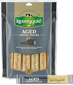 Kerrygold Grass-fed Aged Irish Cheddar Cheese Sticks, 6 OZ