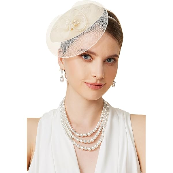 GRONGU Cappello derby da donna con farfalle e fiori Fascinator Pillbox Cappello fascia per cocktail Tea-Party Femminile Chiesa Cappellino derby cappelli per le donne cappelli derby