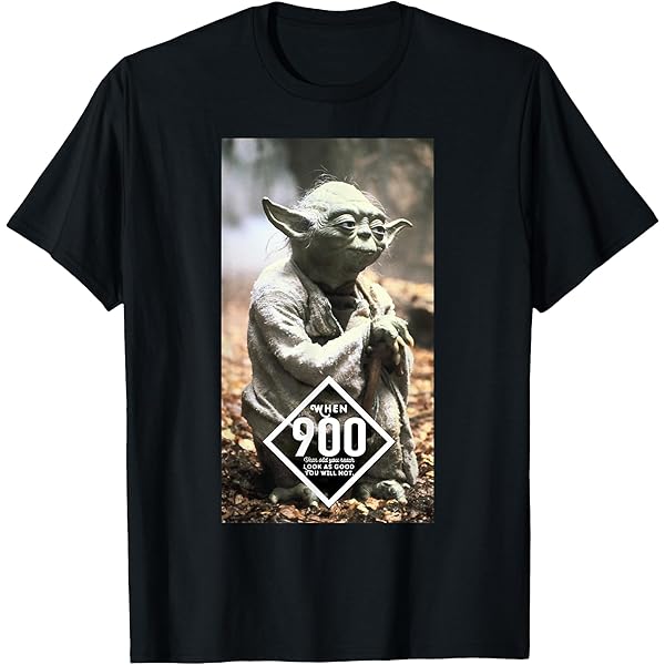Amazon.com: Star Wars Yoda 900 Years Old Quote T-Shirt T