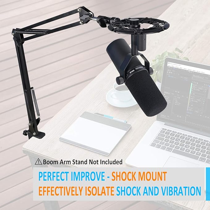Shure Sm7b Shock Mount Reduces Vibration Noise Matching Mic Boom Arm Stand Compatible For Shure Sm7b Mic By Youshares Musical Instruments Amazon Com Shure Sm7b Shock Mount Reduces Vibration Noise Matching Mic Boom Arm Stand Compatible For Shure Sm7b Mic By Youshares Musical Instruments Amazon Com