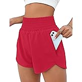 BMJL Women's Athletic Shorts High Waisted Running Short Pocket 2.5" Sporty Shorts Gym Workout Shorts