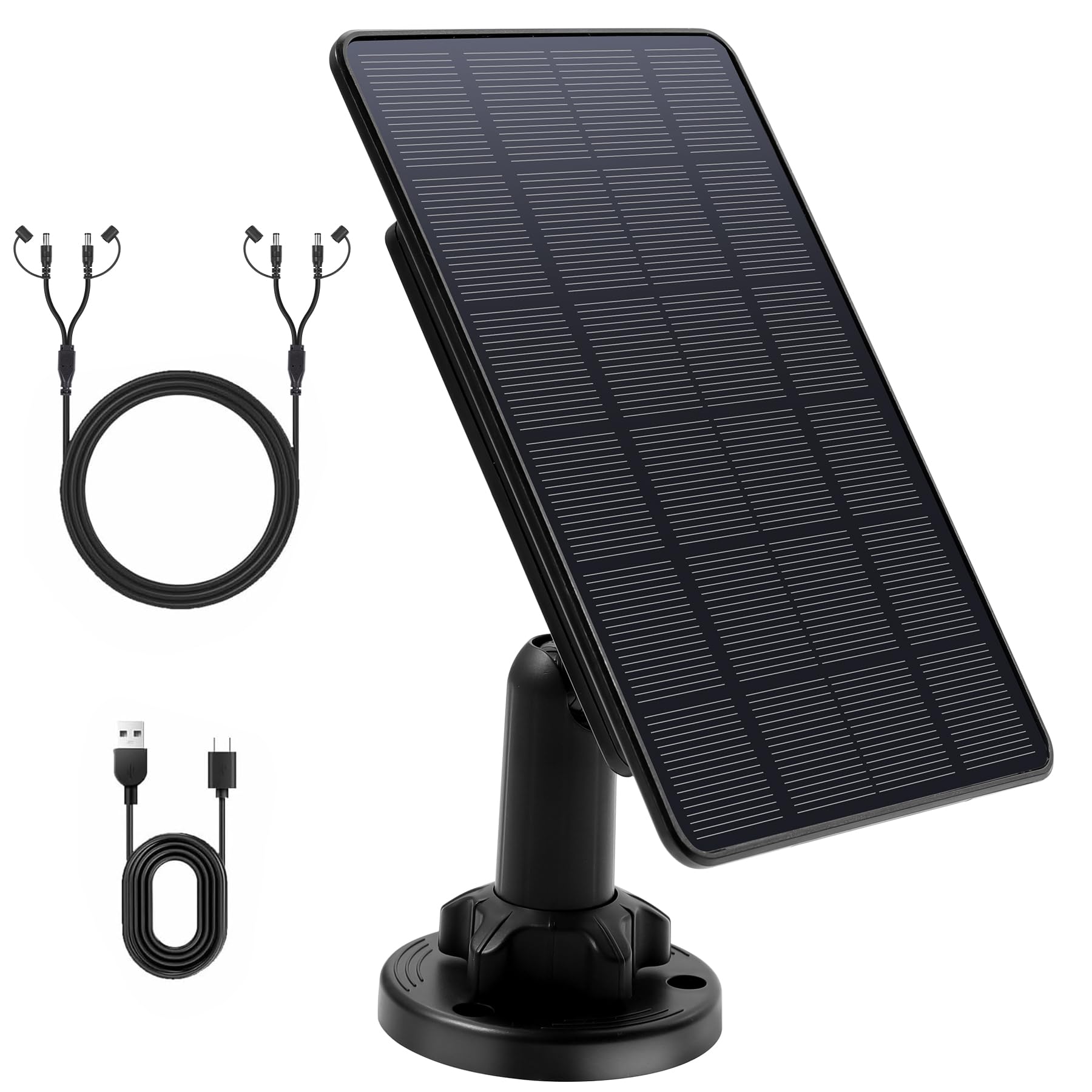 Photo 1 of MPLIB 5W Trail Camera Solar Panel, 12V Solar Battery Kit Build-in 5200mAh Rechargeable Battery, Hunting Accessories for Game Camera IP65 Waterproof, Continuous Solar Power for Trail Camera