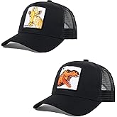 Trucker Hat Men Animal Snapback Hats Adjustable Embroidered Baseball Cap Mesh Breathable Square Patch Women Caps