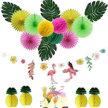 Easy Joy Flamingo Pineapple Birthday Party Tropical Hawaiian Luau