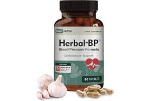 DailyNutra Herbal-BP Natural Blood Pressure Supplement for Circulatory Health | Grape Seed Extract, Garlic, Hawthorn, Olive L