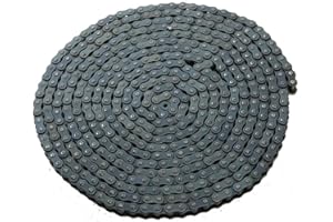 TOPENS LT08B Roller Chain 20 Feet with 2 Connecting Links for Chain Driven Sliding Gate Opener for Replacement and Extension 08B Metric Standard 428#