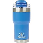 Pelican Hydration Pelican Traveler™ 22 oz Vacuum Insulated Tumbler - Stainless Steel Double Wall Travel with Dual Lid, Powder Coated Insulated Coffee Mug For Hot Cold Drinks, Azure