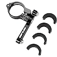 GUB Bicycle Bottle Cage Adapter Mount Adjustable MTB Road Bike Handlebar Water Bottle Holder Seat Post Mount (Black)