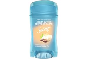 Secret Clear Gel Antiperspirant and Deodorant, Cocoa Butter Scent, 45 grams