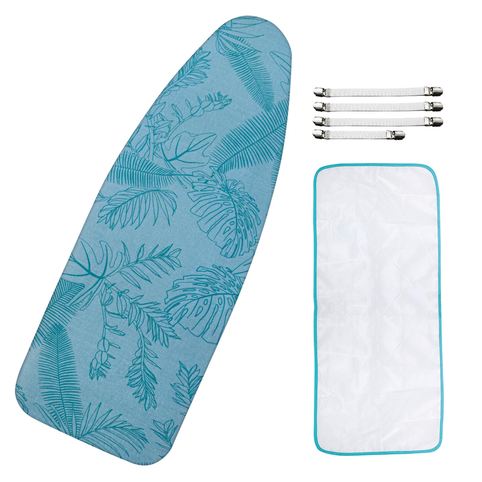 Photo 1 of Ironing Board Cover for 18" x 49", Extra-Wide Pad with Elastic Edge, Thick Padding, Anti-Scorch, Bonus Mesh Cloth