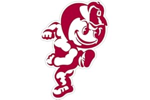 CRAFTIQUE Ohio State Magnet (ANGRY BRUTUS MAGNET (3''4''6''12''), 6 in)